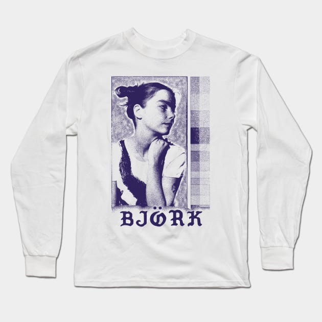 Björk ==== Vintage Look Design Long Sleeve T-Shirt by unknown_pleasures